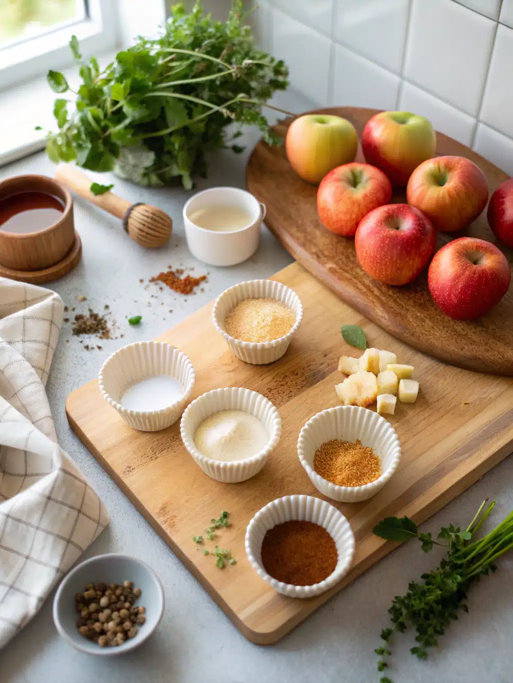 Caramel Apple Cupcakes ingredients