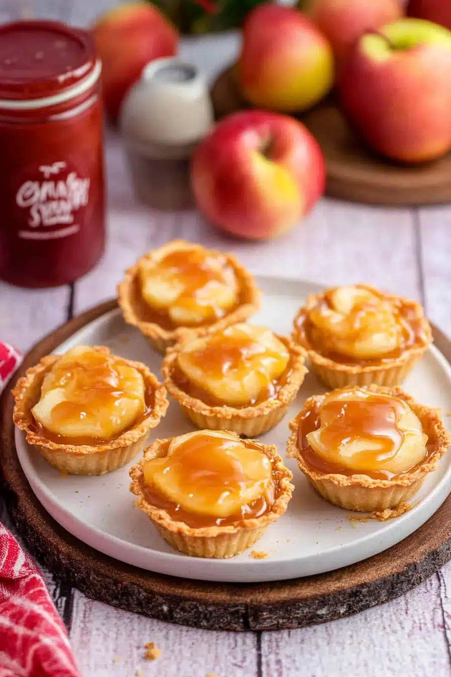 Caramel Apple Tarts Final Dish Presentation