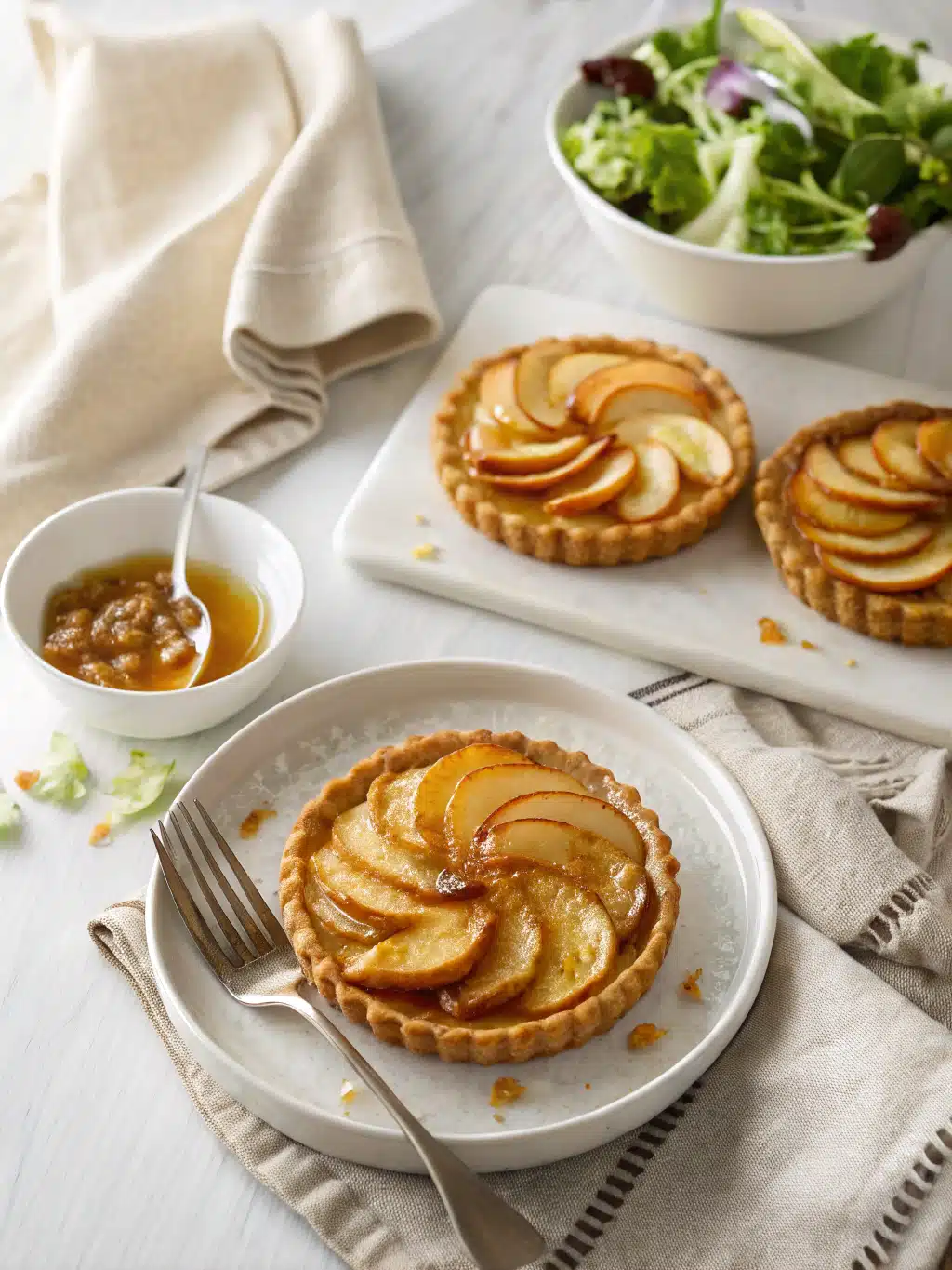 Caramel Apple Tarts serving suggestion