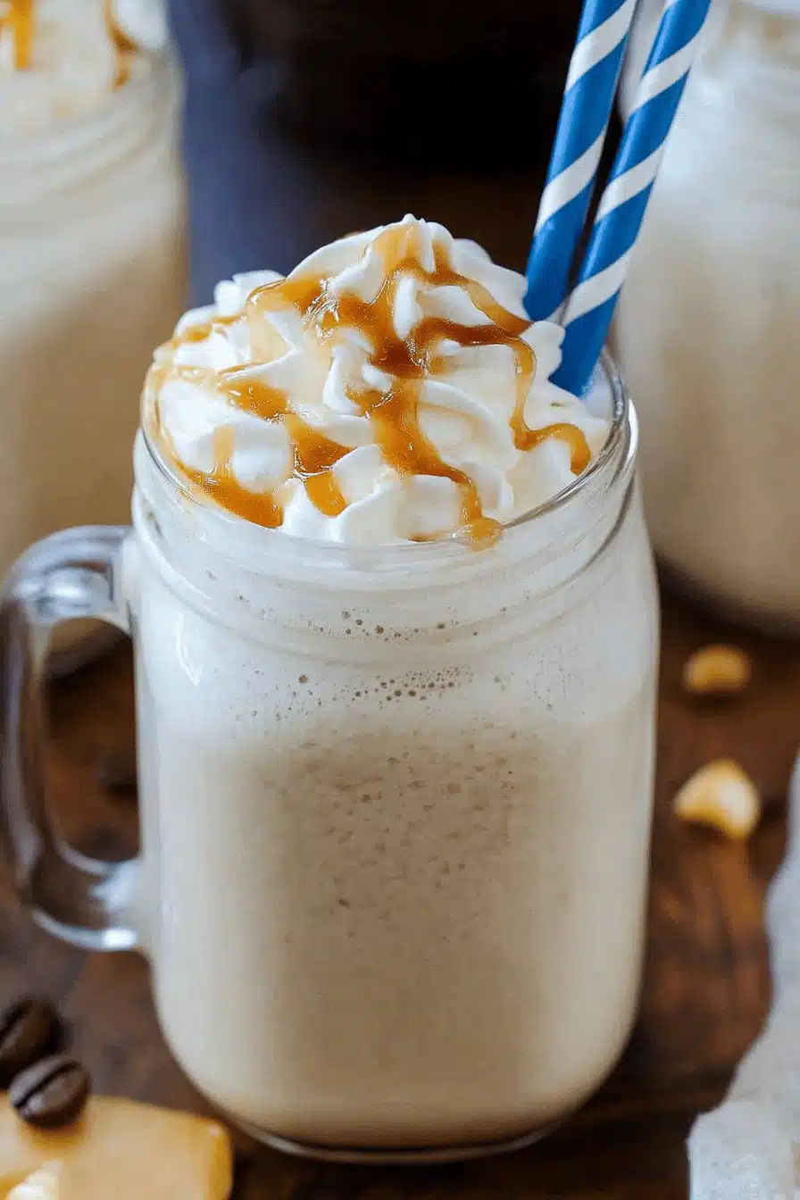 Caramel Coffee Milkshake Final Dish Presentation