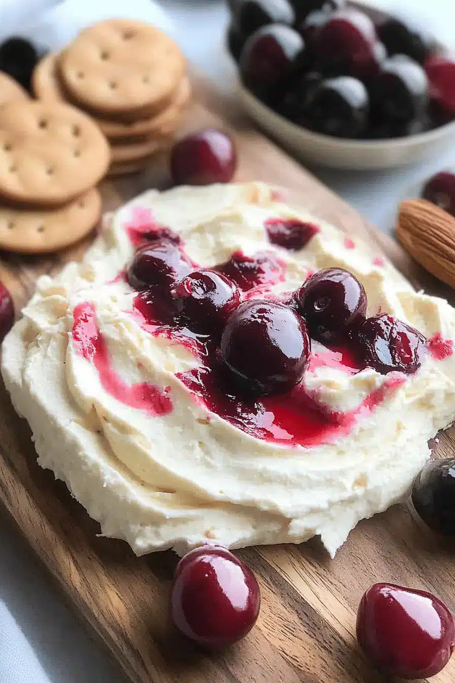 Cherry Almond Mascarpone Dip ingredients