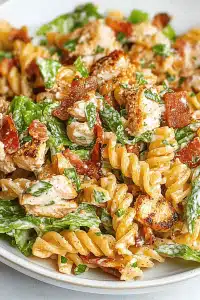Chicken Bacon Ranch Pasta Salad