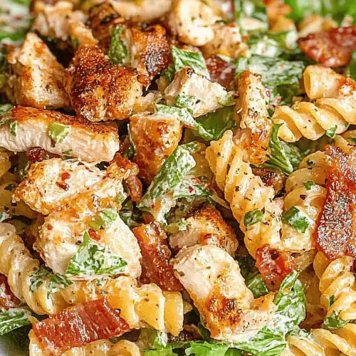 Chicken Bacon Ranch Pasta Salad