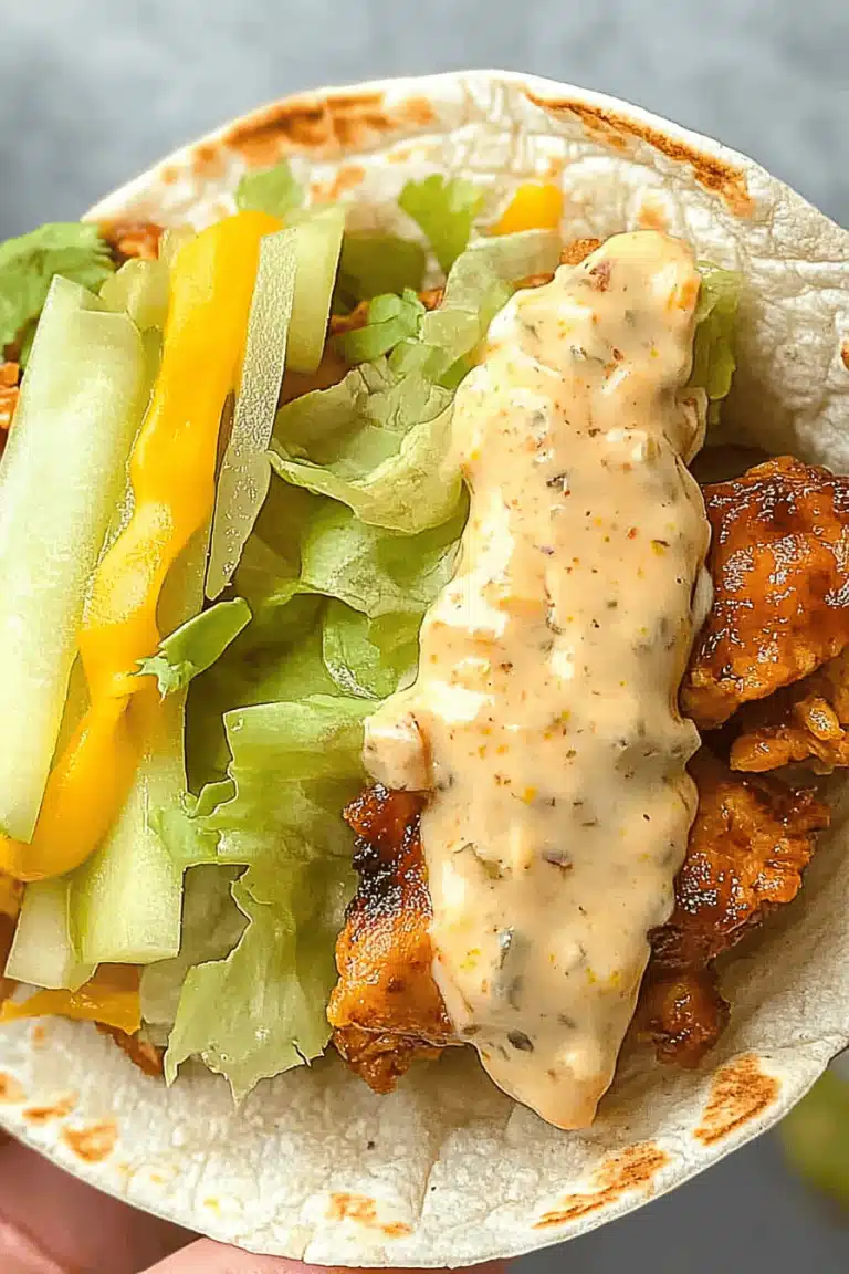 Chicken Big Mac Taco