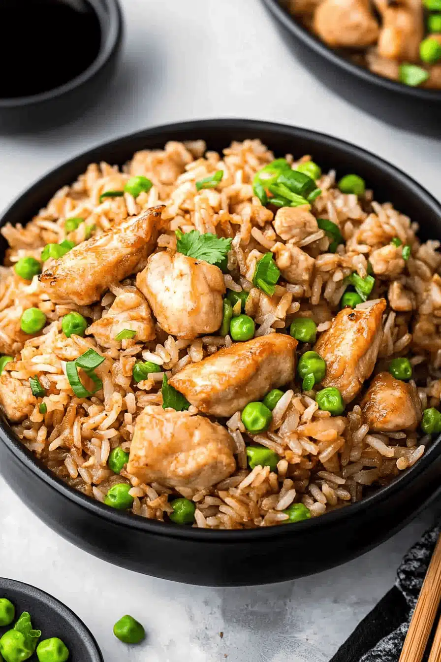 Chicken Fried Rice Recipe Final Dish Presentation