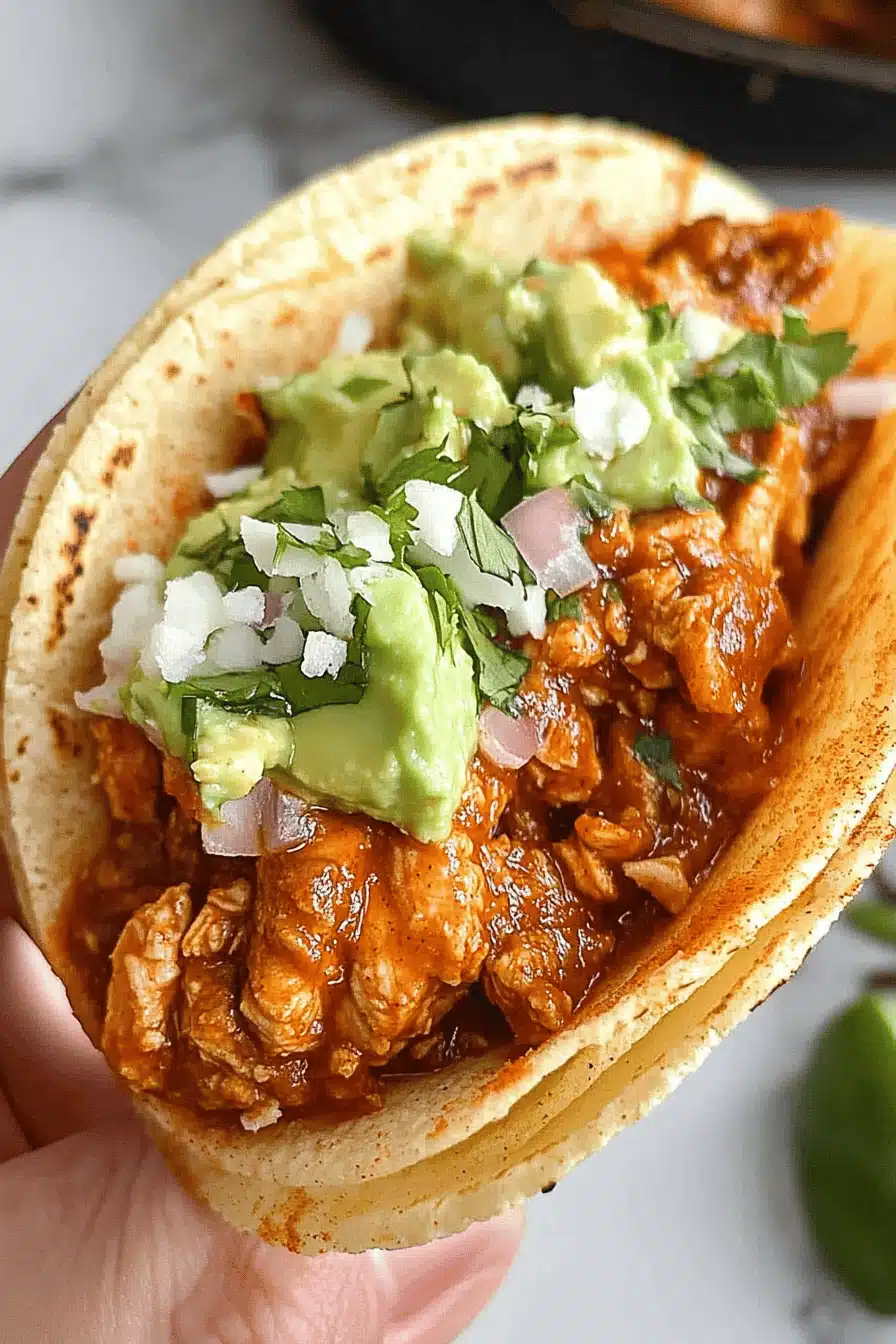 Chicken Tinga Recipes Final Dish Presentation