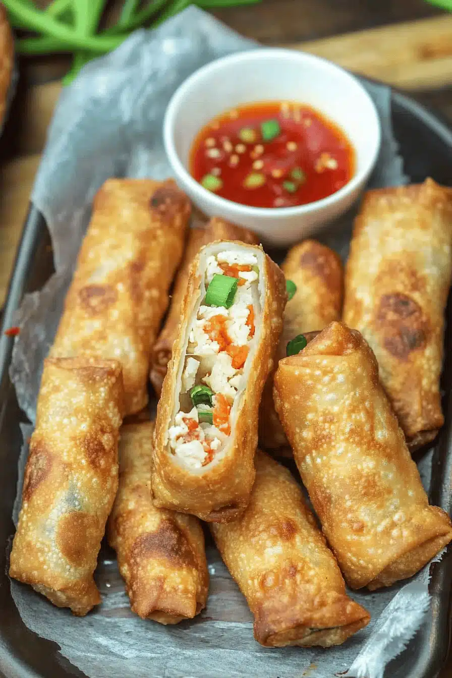 Chinese Egg Rolls Recipe Final Dish Presentation