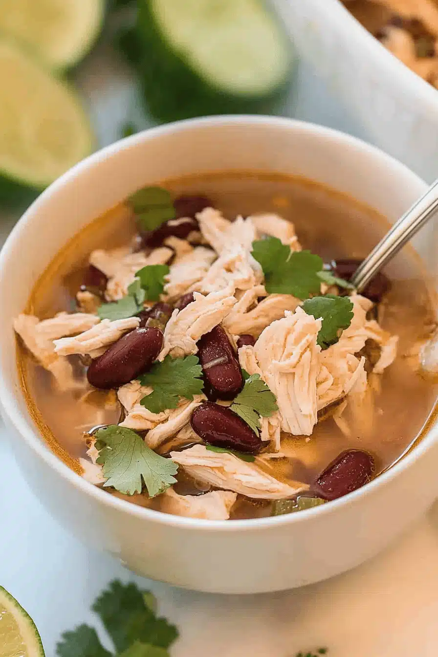 Chipotle Chicken Soup Recipe Final Dish Presentation
