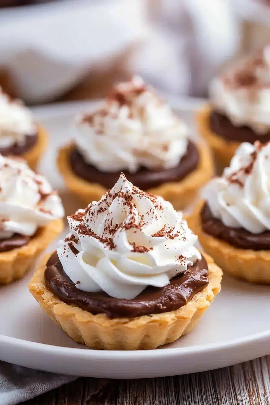 Chocolate Cream Tarts Recipe Final Dish Presentation