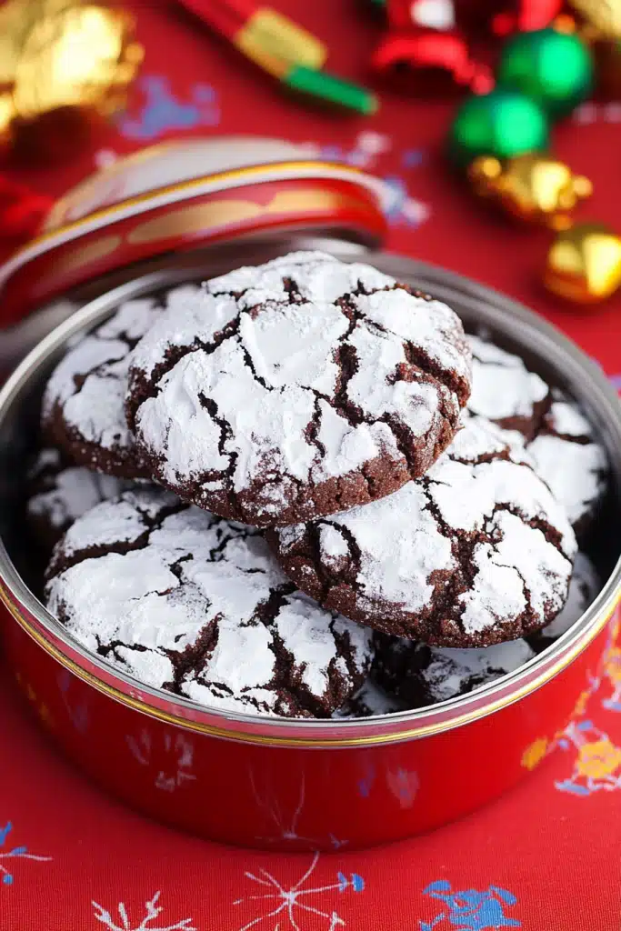 Chocolate Crinkle Cookies Recipe