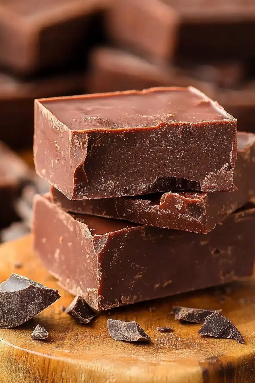 Chocolate Fudge Recipe Final Dish Presentation