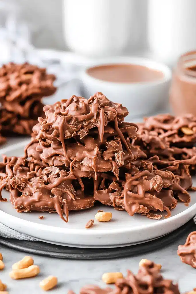 Chocolate Peanut Butter Haystacks