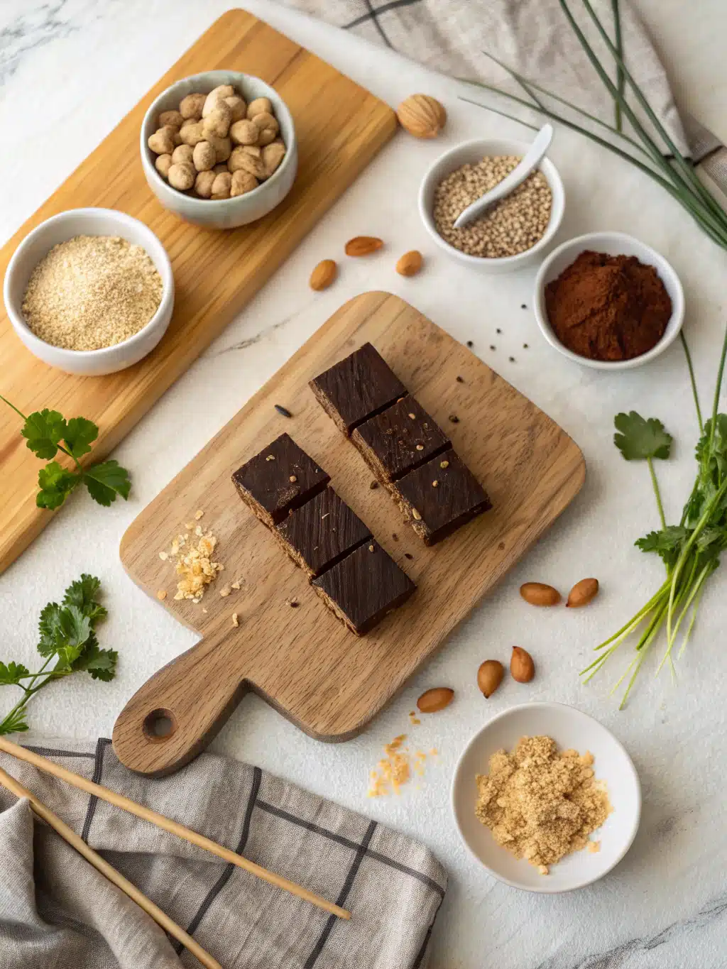 Chocolate Peanut Butter Ramen Bars ingredients