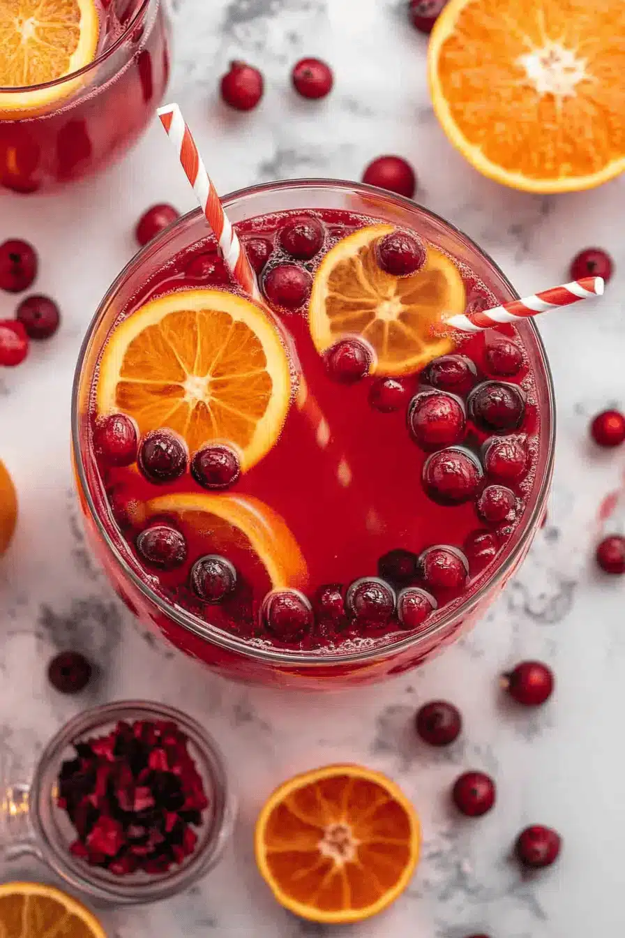 Christmas Punch Recipe ingredients
