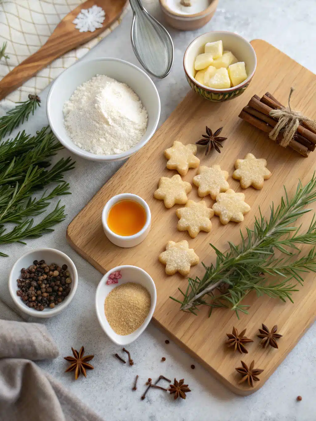 Christmas Spritz Cookies ingredients