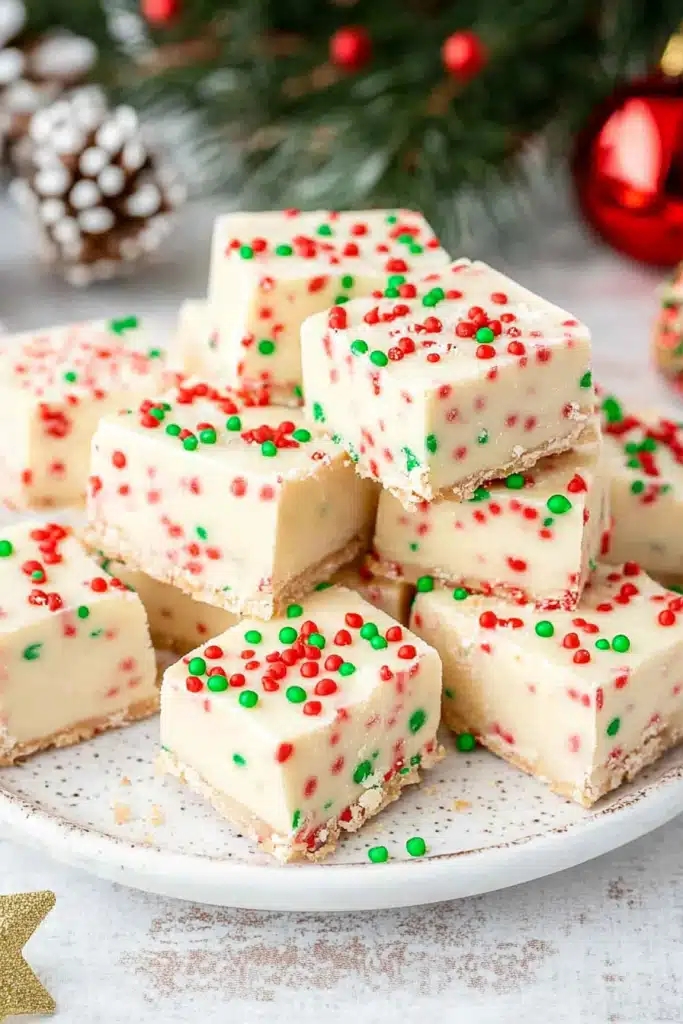 Christmas Sugar Cookie Fudge