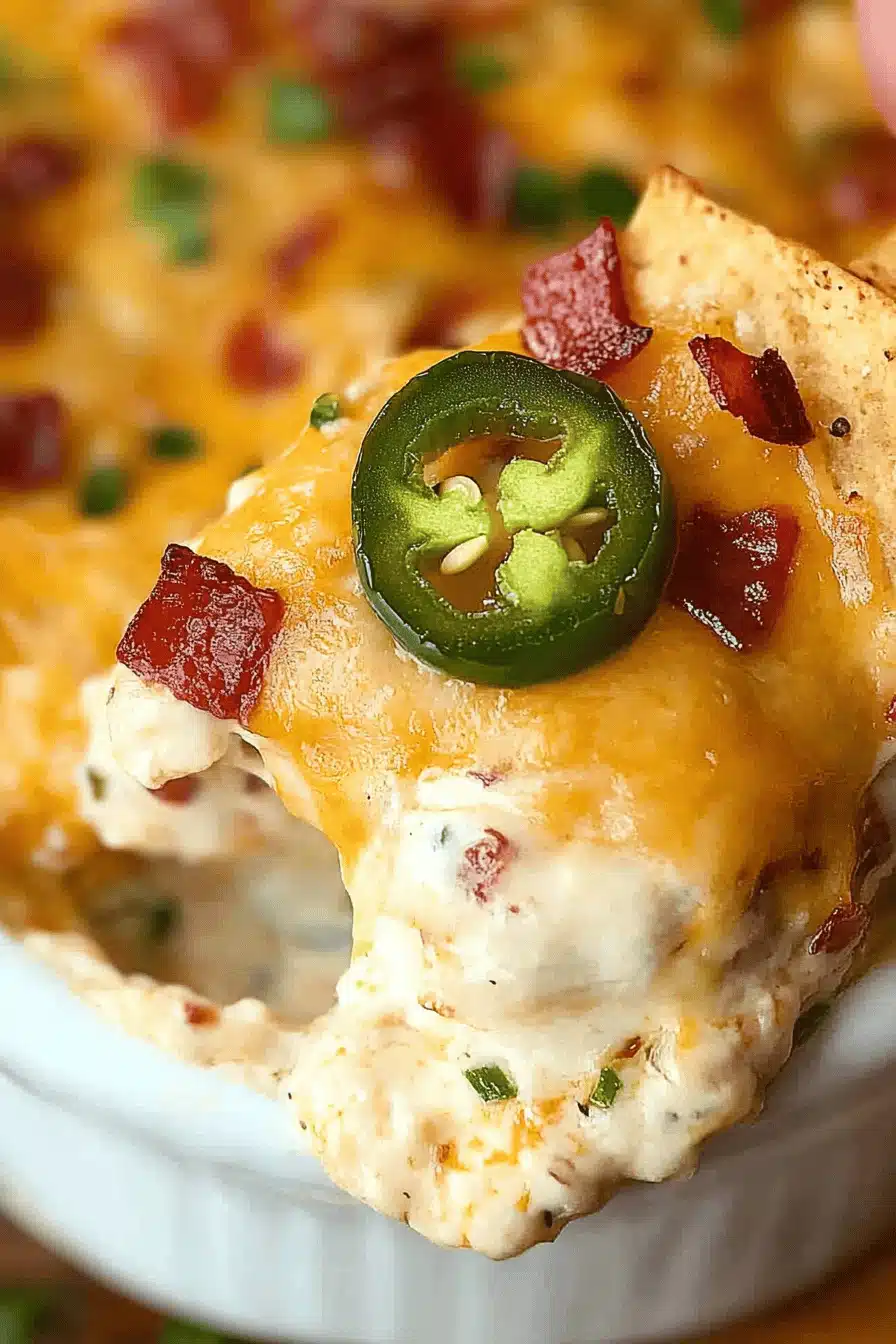 Chuy's Jalapeno Chicken Dip Final Dish Presentation