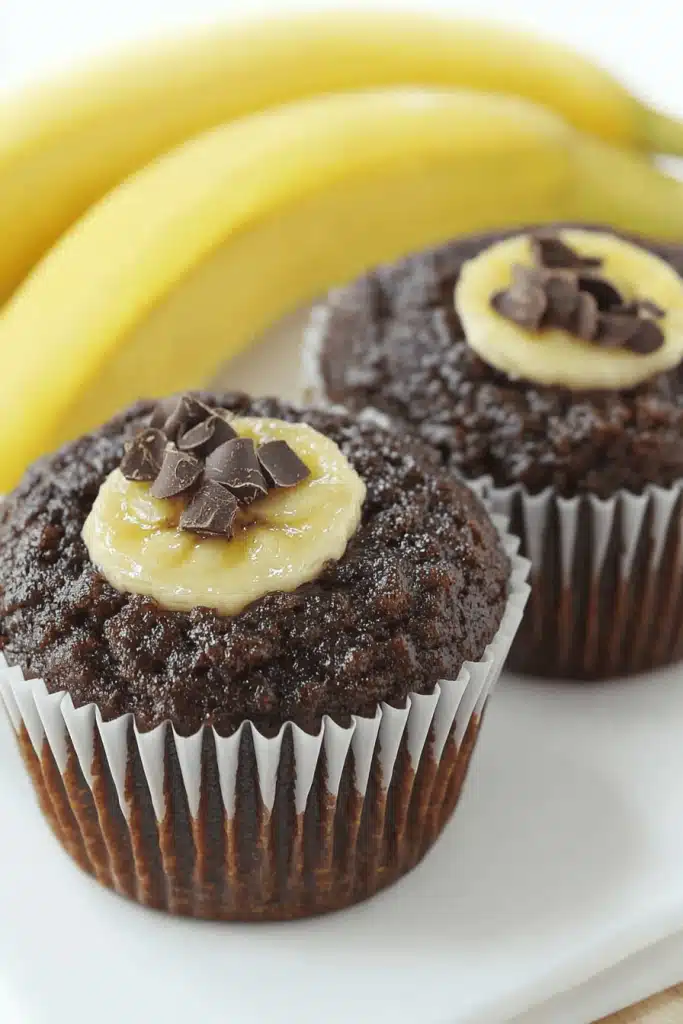 Cocoa-Banana Muffins