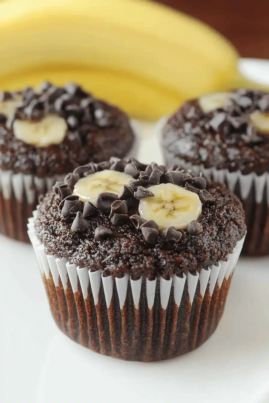 Cocoa-Banana Muffins Final Dish Presentation