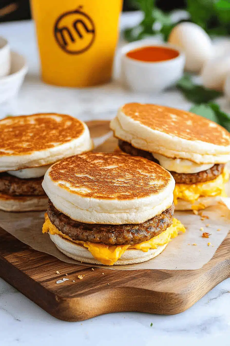 Copycat Sausage Egg McMuffins ingredients