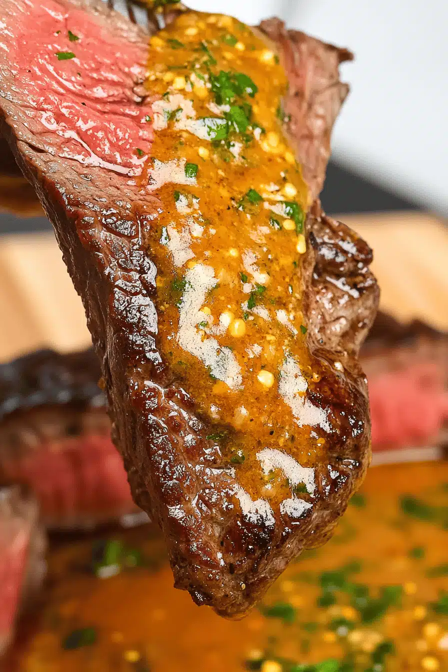 Cowboy Butter Steak Final Dish Presentation