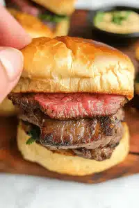 Cowboy Butter Steak Sliders