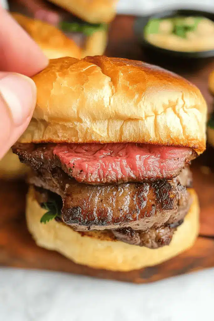 Cowboy Butter Steak Sliders