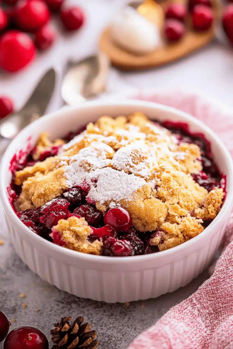 Cranberry Cobbler Dump Cake