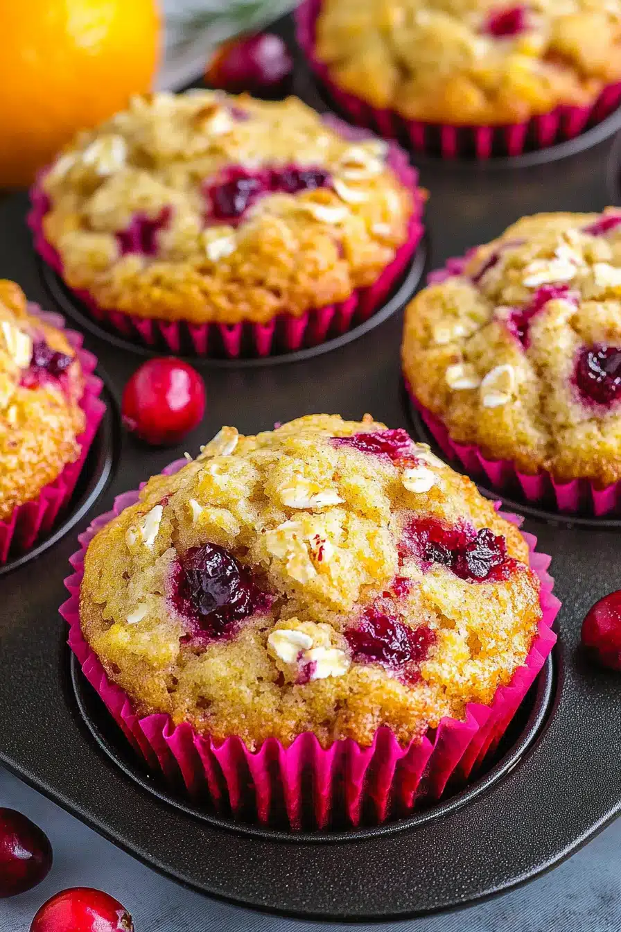 Cranberry Orange Muffins Final Dish Presentation