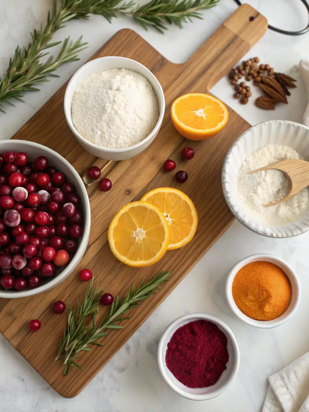 Cranberry Orange Muffins ingredients