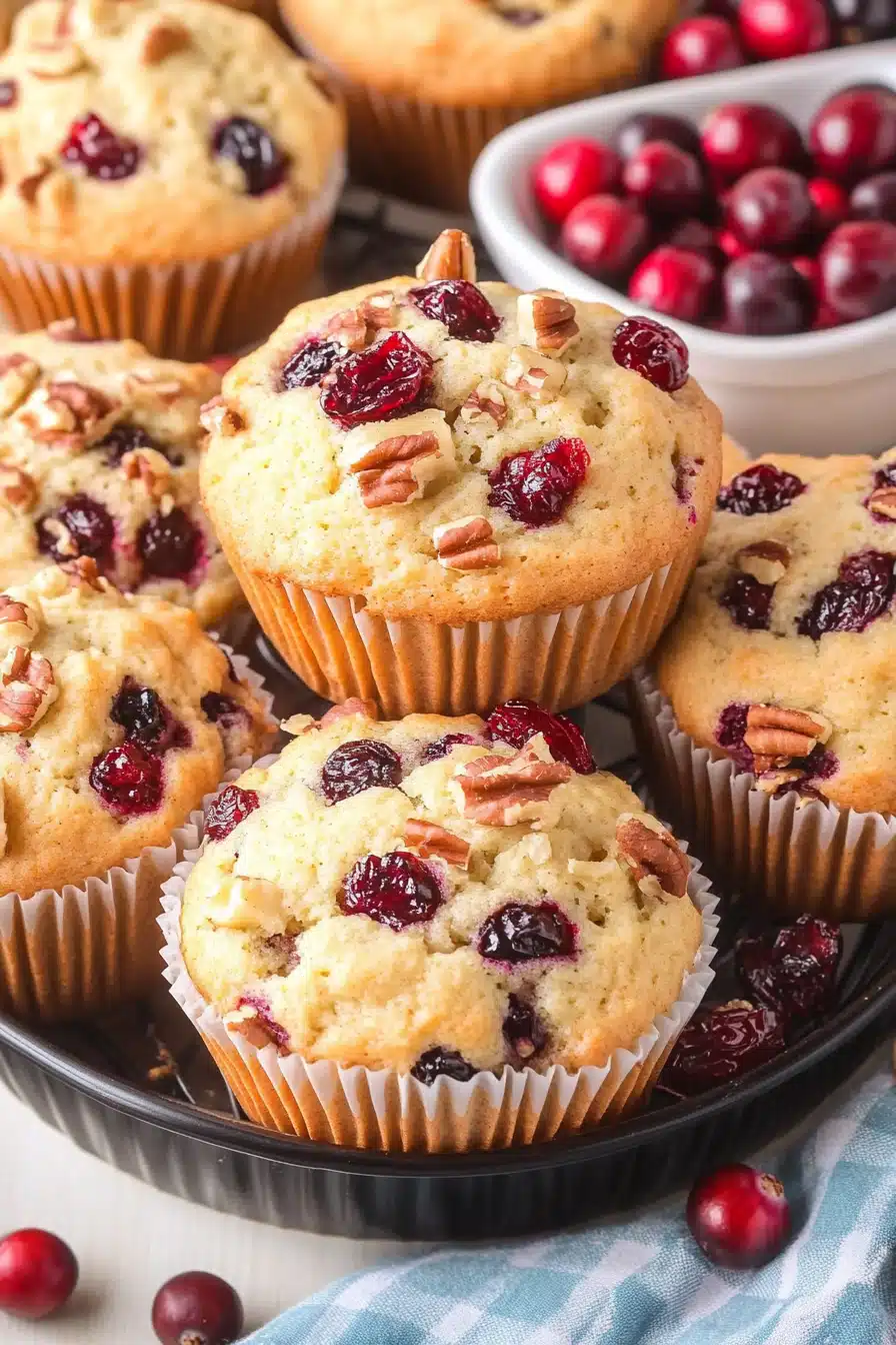 Cranberry Pecan Muffins Final Dish Presentation