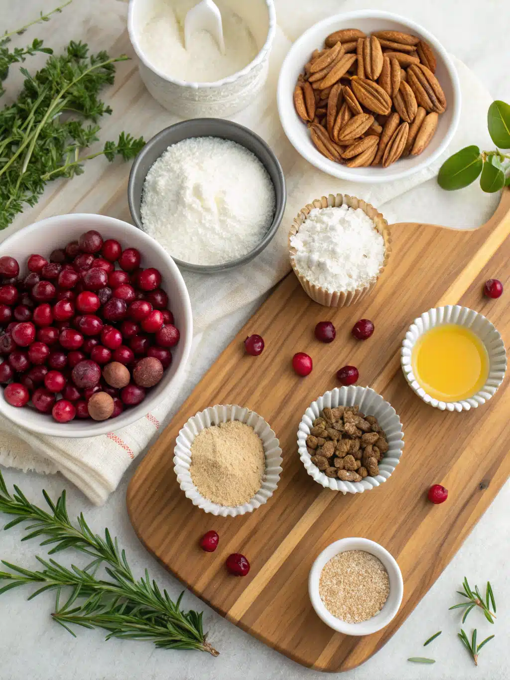 Cranberry Pecan Muffins ingredients
