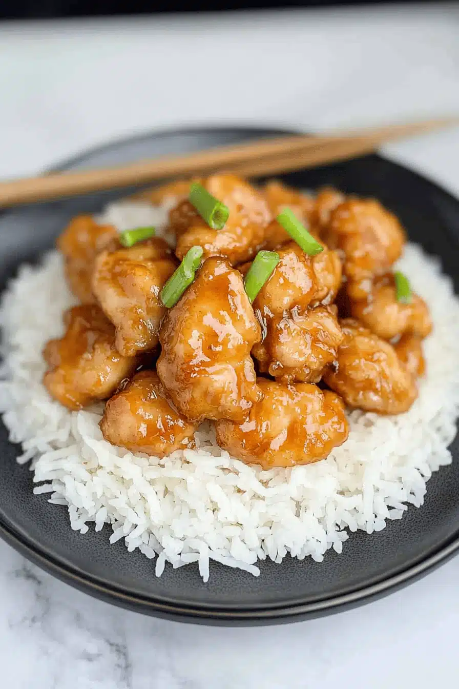 Crispy Honey Chicken Recipe Final Dish Presentation