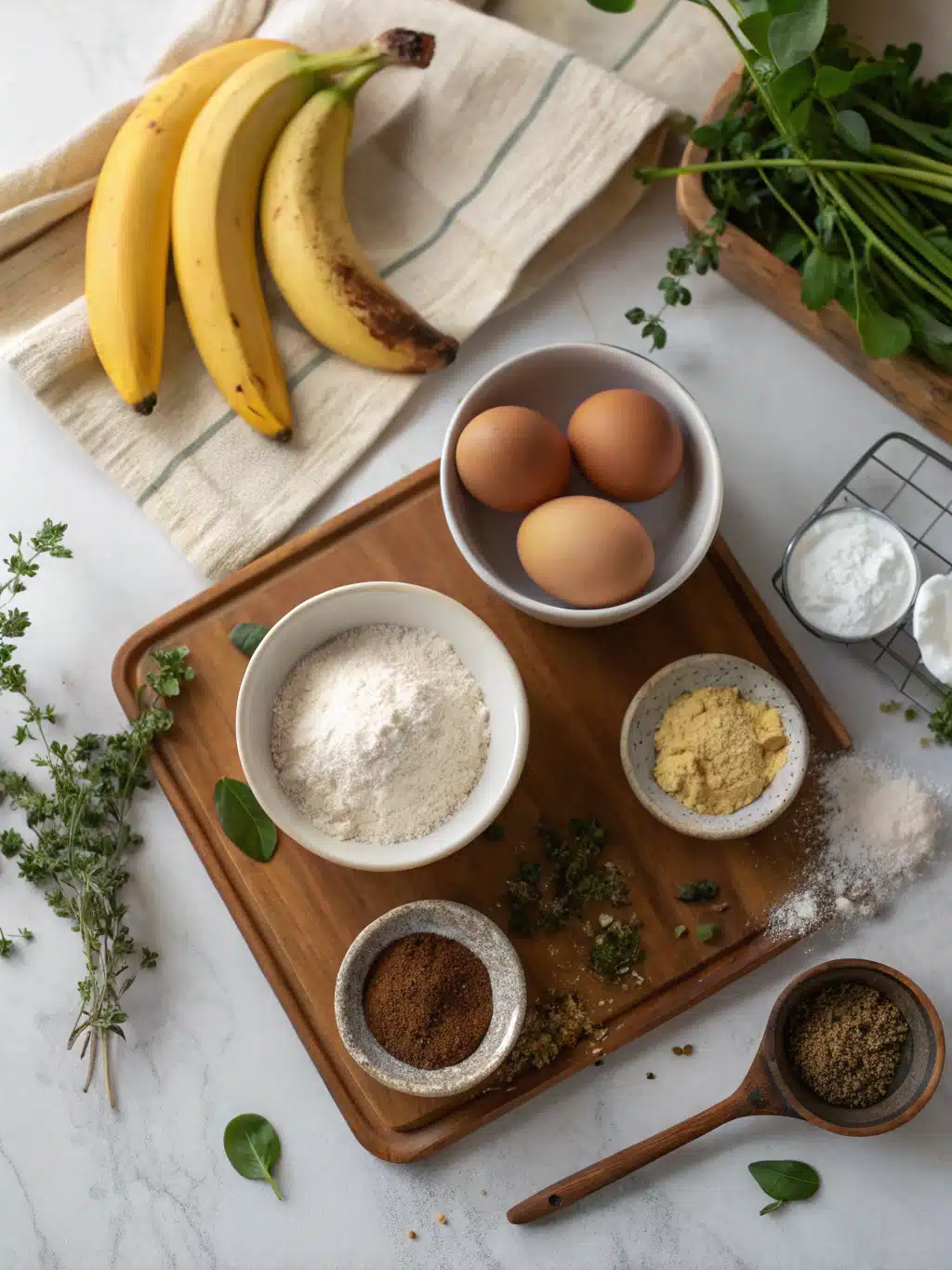 Crockpot Banana Bread ingredients