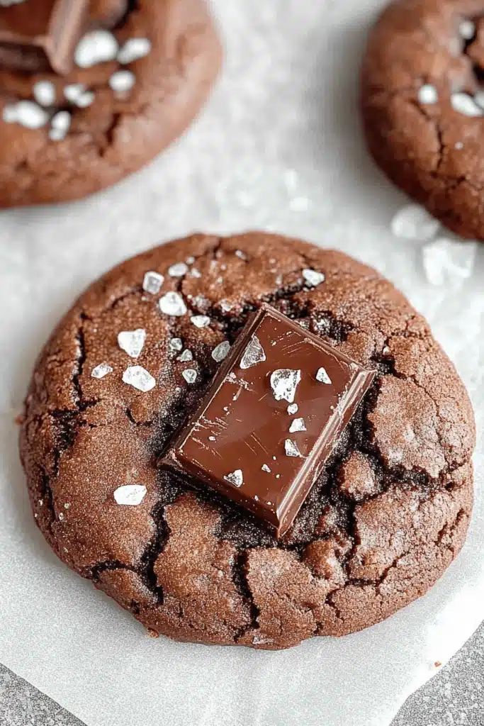 Double Chocolate Sea Salt Cookies