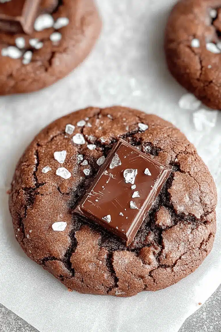 Double Chocolate Sea Salt Cookies