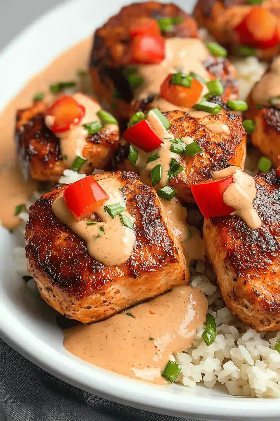 Firecracker Salmon Recipe Final Dish Presentation