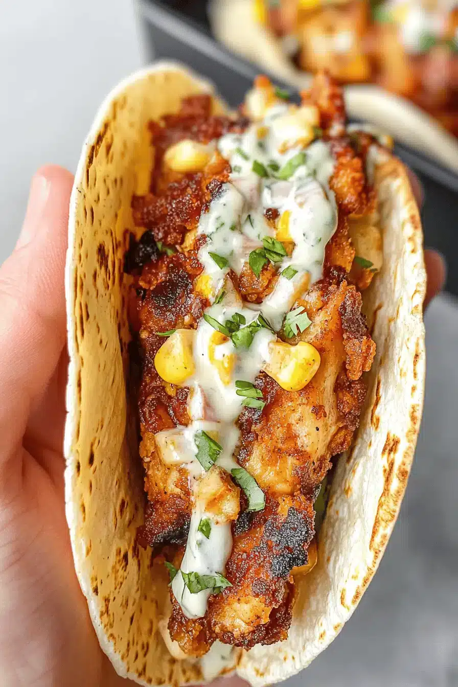 Fried Chicken Tacos ingredients
