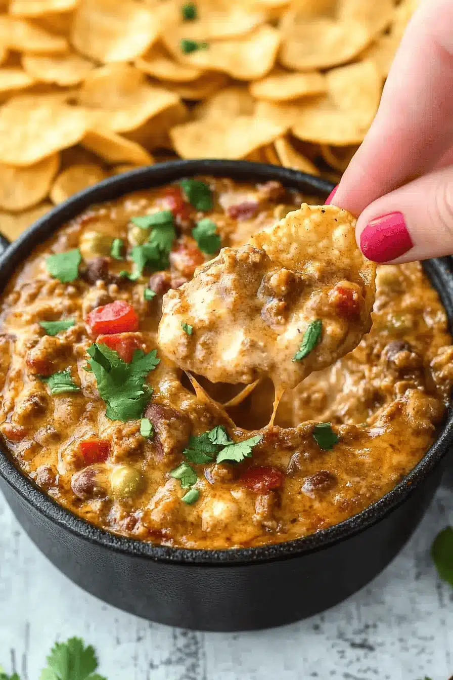 Frito Chili Cheese Dip Final Dish Presentation