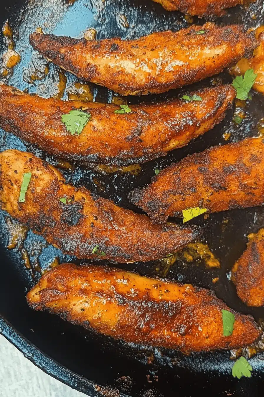 Garlic Butter Chicken Tenders Final Dish Presentation
