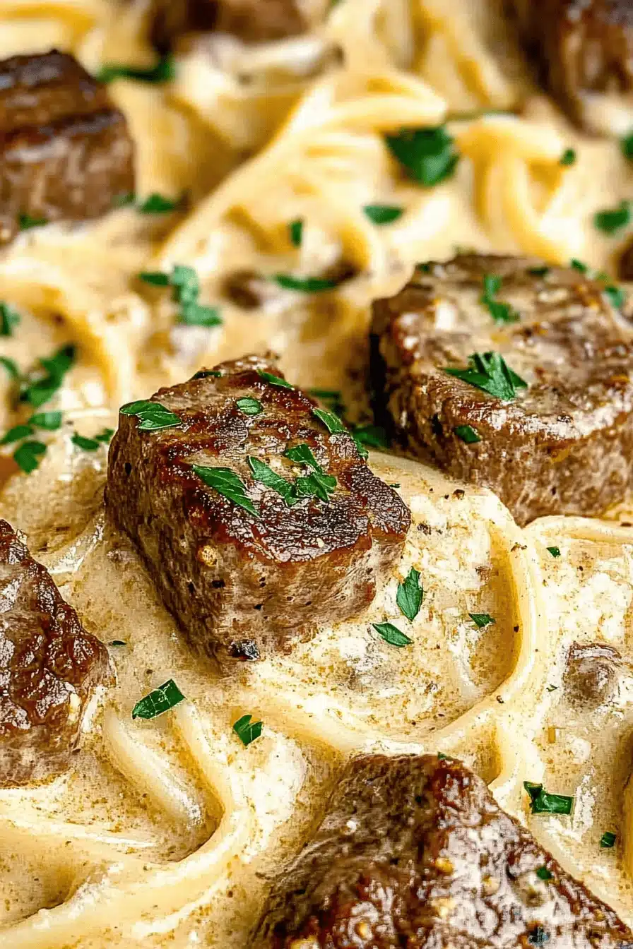 Garlic Butter Steak Recipe Final Dish Presentation
