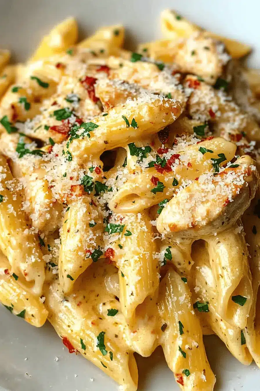 Garlic Parmesan Chicken Pasta ingredients