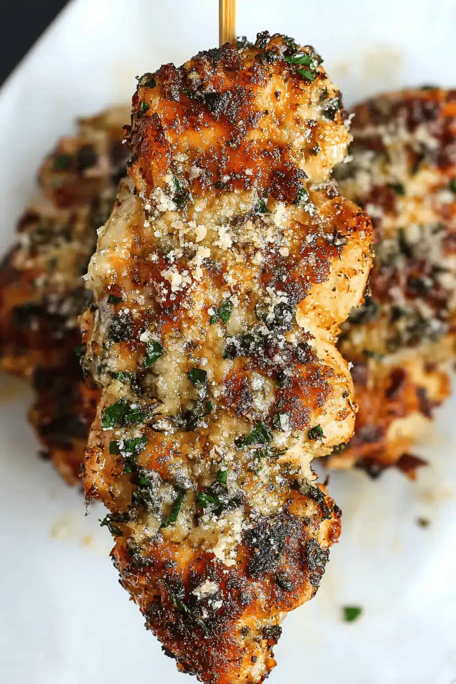 Garlic Parmesan Chicken Recipe Final Dish Presentation