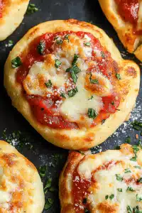 Garlic Parmesan Mini Pizzas