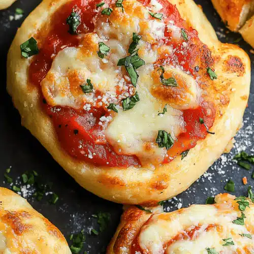 Garlic Parmesan Mini Pizzas