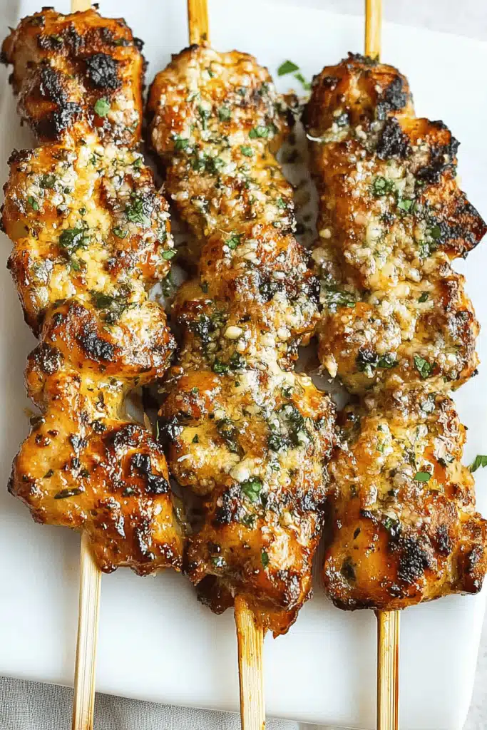 Garlic Parmesan Skewers