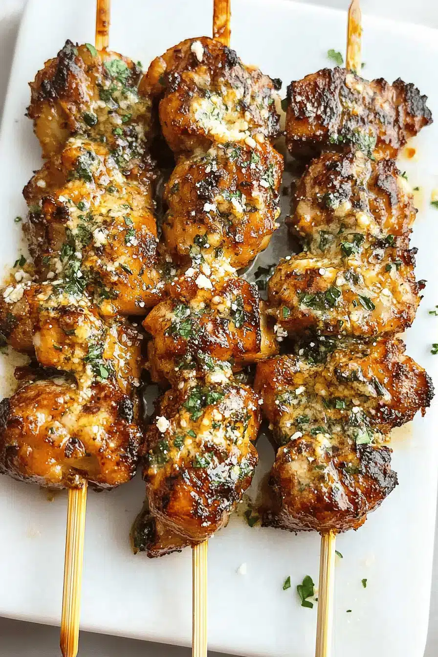 Garlic Parmesan Skewers ingredients