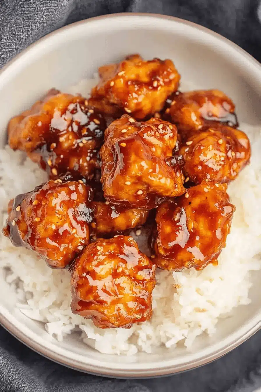 General Tso's Chicken Recipe Final Dish Presentation