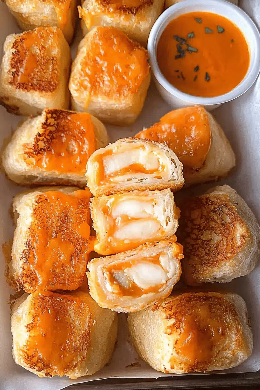 Grilled Cheese Bites Final Dish Presentation