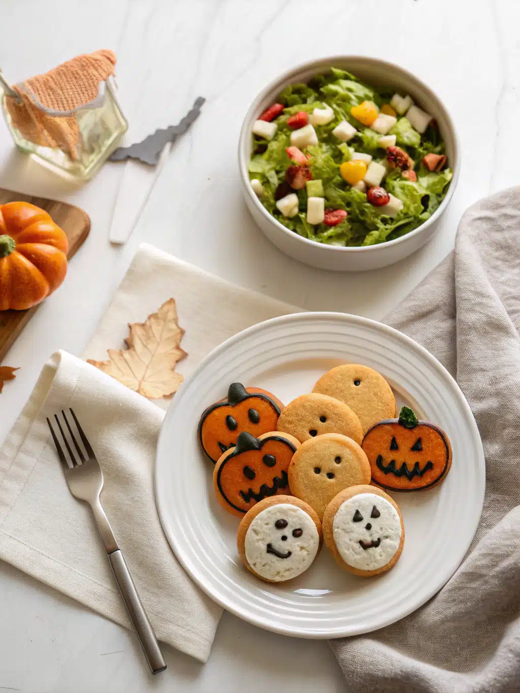 Halloween Cookies serving suggestion